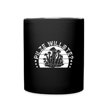Morel Mushrooms Mushroom Want Mushroom Hunter - Full Colour Mug - black - Front