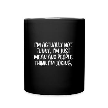 Lustig Funny Witzig Statement Papa Spruch Mann - Tasse einfarbig - Schwarz - Vorne