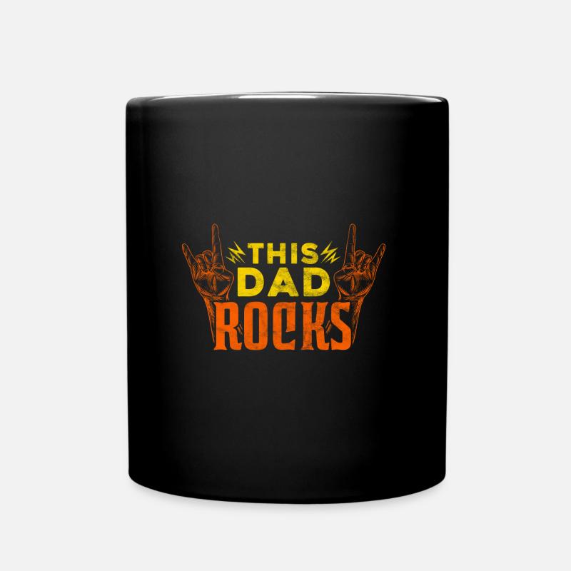 Cette fête des pères papa papa de cette papa - Mug uni - noir
