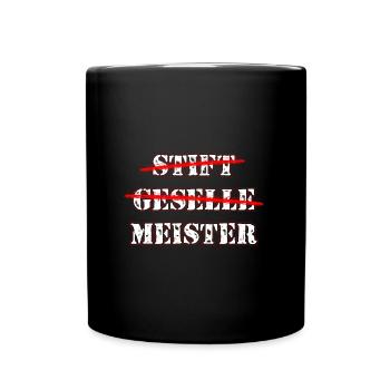 Stift Geselle Meister Klempner Anlagenmechaniker H - Tasse einfarbig - Schwarz - Vorne