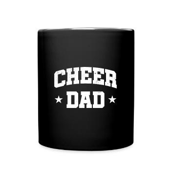 Cheer Dad Funny Cheerleader Shirt Vatertag - Tasse einfarbig - Schwarz - Vorne