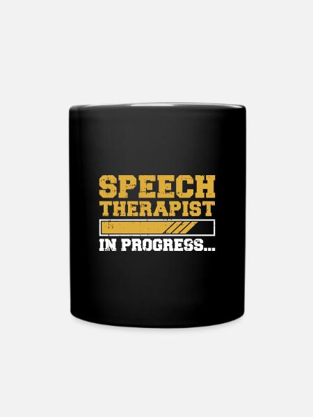Sprachtherapeut Logopäde Geschenk - Tasse einfarbig - Schwarz