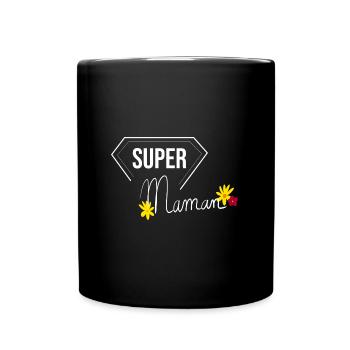super maman - héroïne - fête des mères - mother - Mug uni - noir - Devant