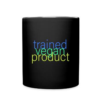 trained vegan product - Full Colour Mug - black - Front