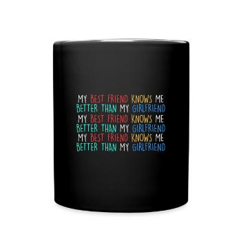 Ma meilleure amie que ma petite amie - Mug uni - noir - Devant