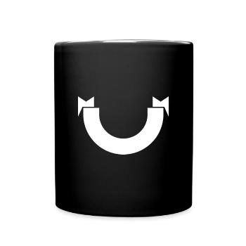 Banner - Tasse einfarbig - Schwarz - Vorne