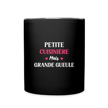 cuisinière - Mug uni - noir - Devant