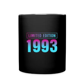 Limited Edition 1993 30. Geburtstag - Tasse einfarbig - Schwarz - Vorne