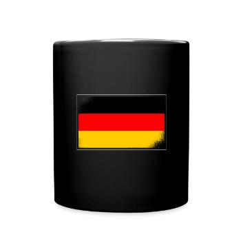 Drapeau de l’Allemagne Drapeau allemand Utilisé Look Homeland - Mug uni - noir - Devant