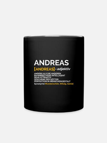Andreas - Tasse einfarbig - Schwarz