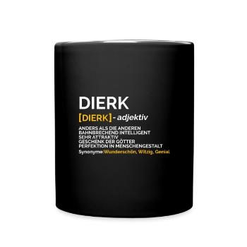 Dierk - Tasse einfarbig - Schwarz - Vorne