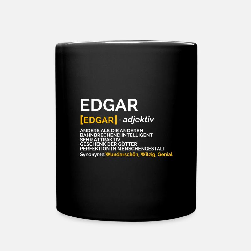 Edgar - Tasse einfarbig - Schwarz