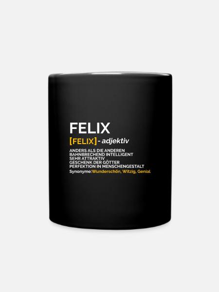 Felix - Tasse einfarbig - Schwarz
