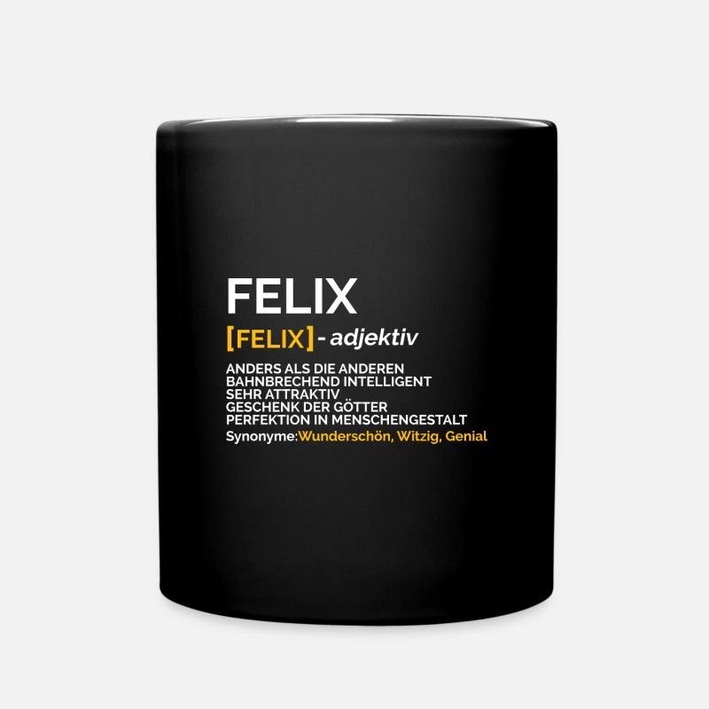 Felix - Tasse einfarbig - Schwarz