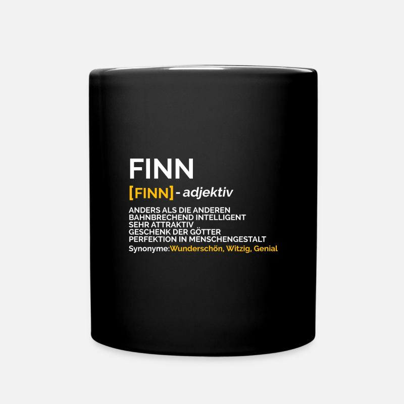 Finn - Tasse einfarbig - Schwarz