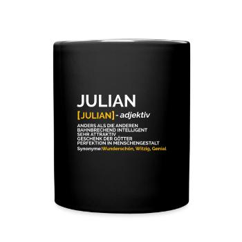 Julian - Tasse einfarbig - Schwarz - Vorne