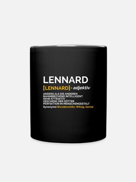 Lennard - Tasse einfarbig - Schwarz