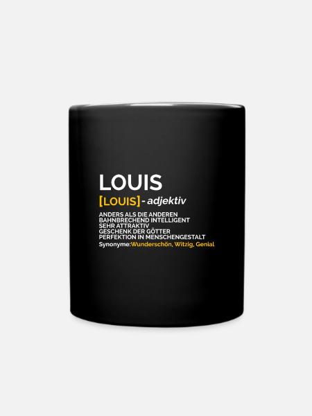 Louis - Tasse einfarbig - Schwarz