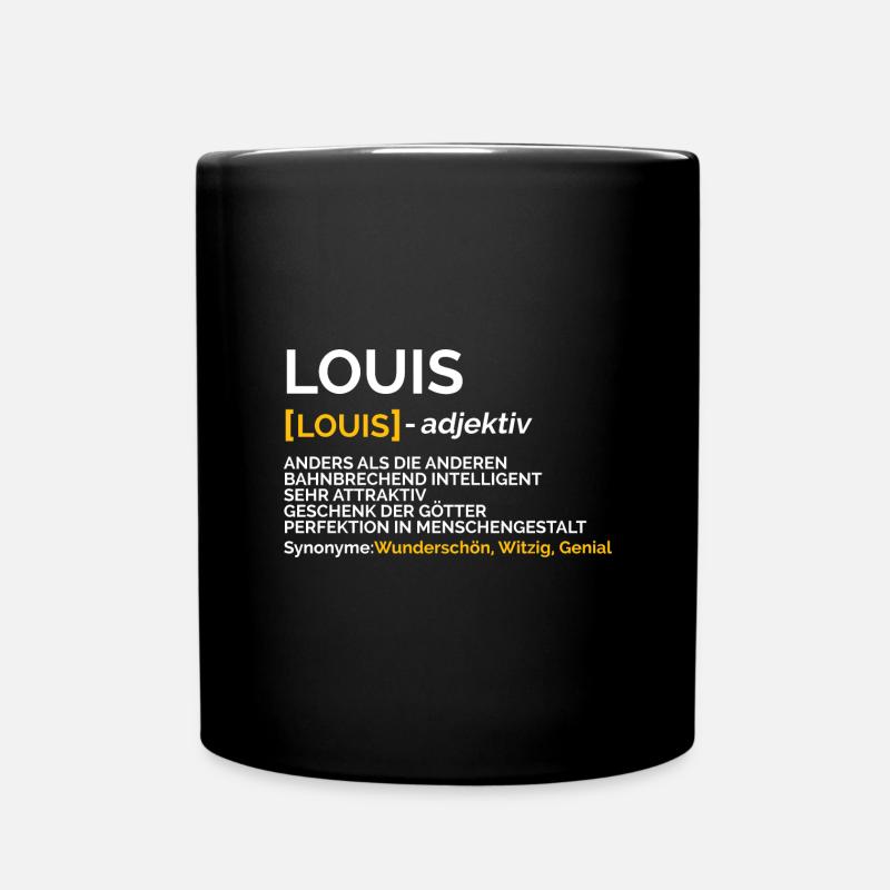 Louis - Tasse einfarbig - Schwarz