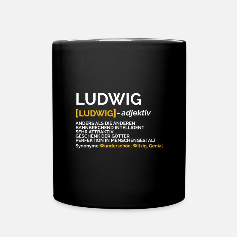 Ludwig - Tasse einfarbig - Schwarz