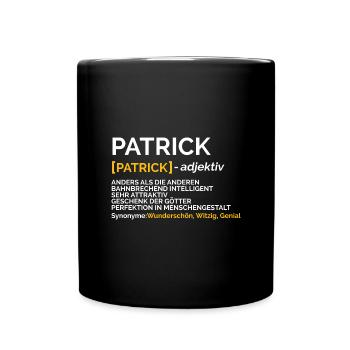 Patrick - Tasse einfarbig - Schwarz - Vorne