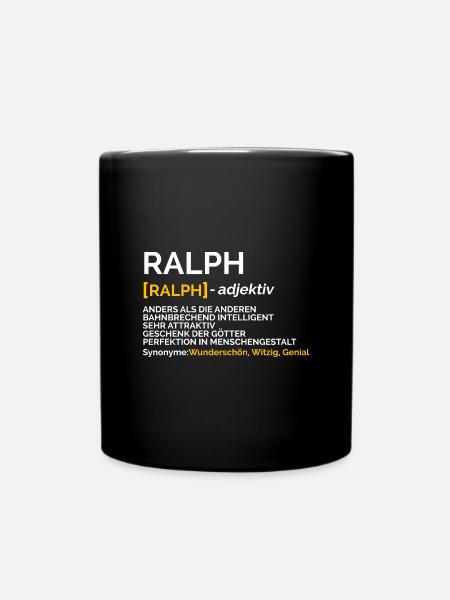 Ralph - Tasse einfarbig - Schwarz