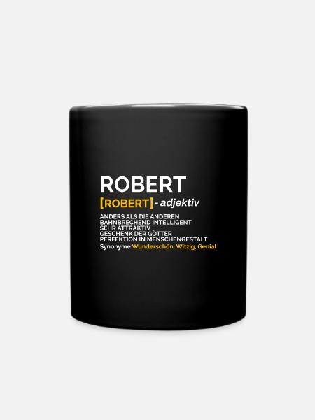 Robert - Tasse einfarbig - Schwarz