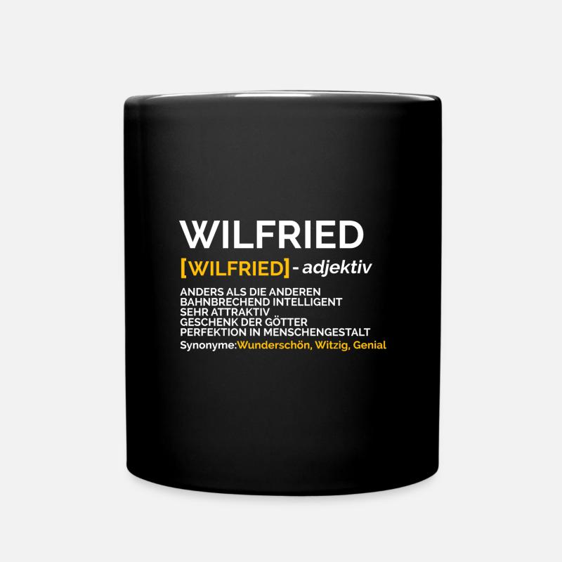 Wilfried - Tasse einfarbig - Schwarz