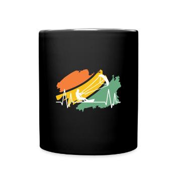 Kitesurfing - Tasse einfarbig - Schwarz - Vorne