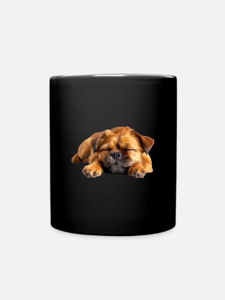 Brussels Griffon - Tasse einfarbig - Schwarz