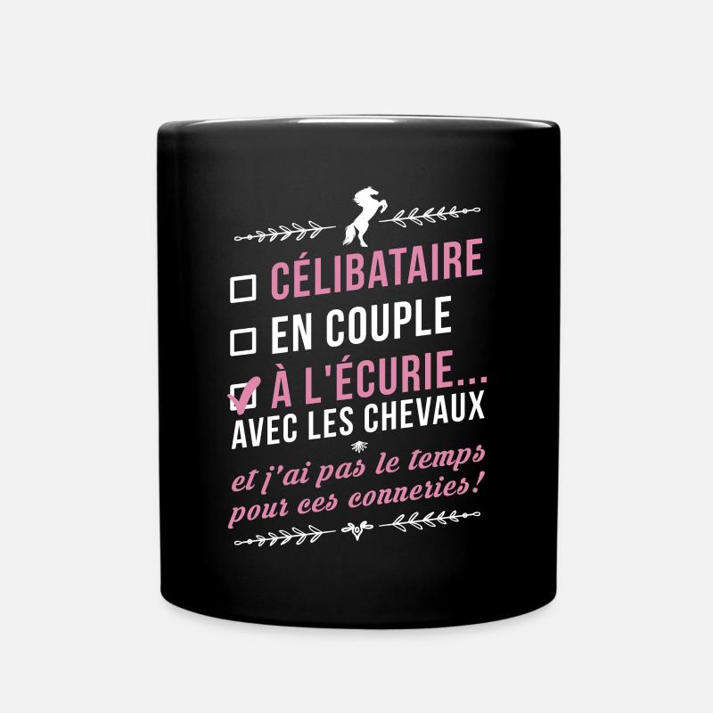 A l'écurie - Mug uni - noir