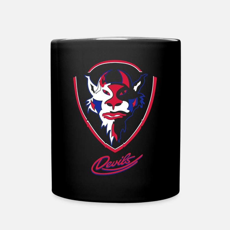 Devils visuels logo avec Devils Script - Mug uni - noir