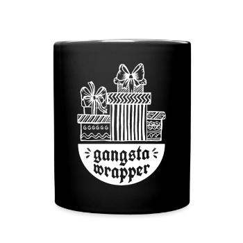 Gangsta Wrapper - papier d'emballage carton d'emballage - Mug uni - noir - Devant