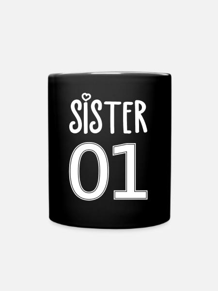 Sœur Numéro 01 Sister - Mug uni - noir