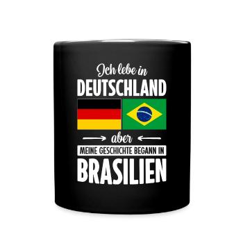 MY HISTORY BEGAN IN BRAZIL - Full Colour Mug - black - Front