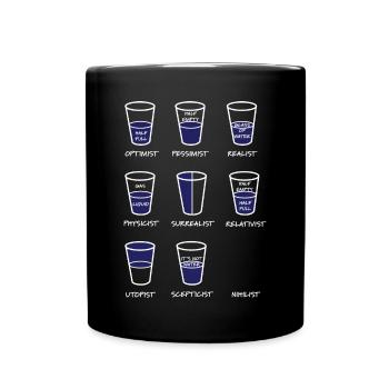 Physiker Optimist - Tasse einfarbig - Schwarz - Vorne