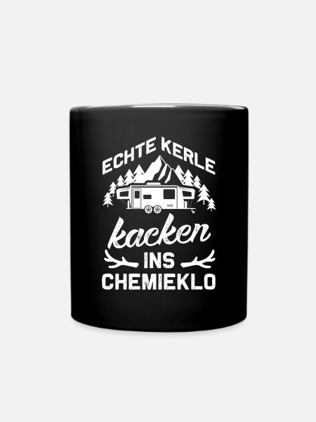 ECHTE KERLE KACKEN INS CHEMIEKLO - Tasse einfarbig - Schwarz