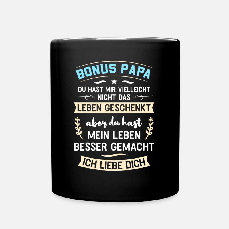 BONUS PAPA ICH LIEBE DICH - Tasse einfarbig - Schwarz