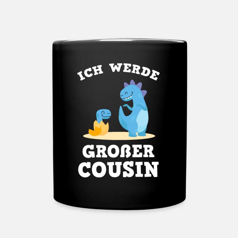 ICH WERDE GROßER COUSIN - Tasse einfarbig - Schwarz