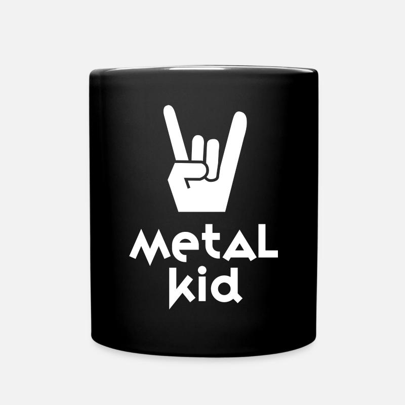 Fourchette en métal - Mug uni - noir