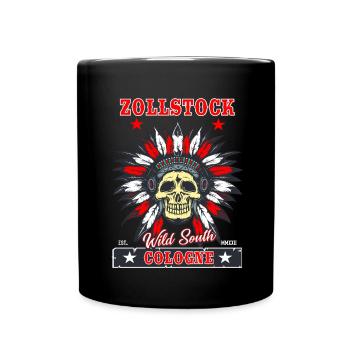 Zollstock Cologne T-Shirt for the South of Cologne Fan - Full Colour Mug - black - Front