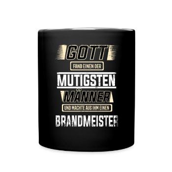 Brandmeister, einer der mutigsten Männer der Welt - Tasse einfarbig - Schwarz - Vorne