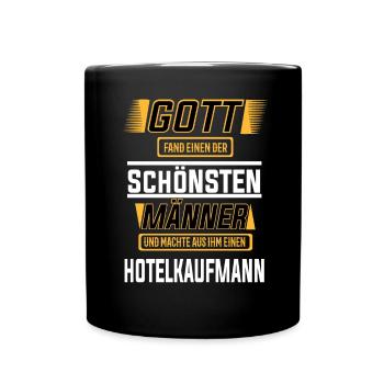 Hotelkaufmann, einer der schönsten Männer der Welt - Tasse einfarbig - Schwarz - Vorne