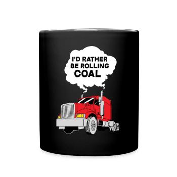 Go Coal Rolling Design for Diesel Drivers - Full Colour Mug - black - Front