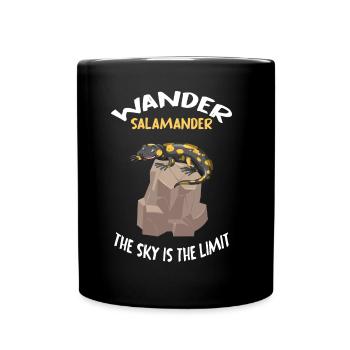 wandern adventure wanderzeit bergwandern trekking - Tasse einfarbig - Schwarz - Vorne