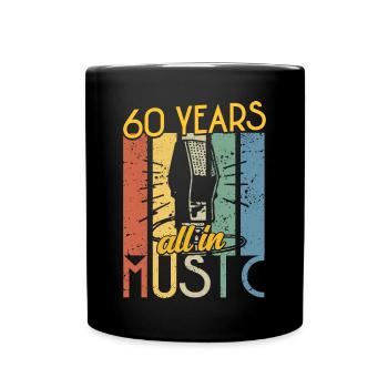 Vintage Musician 1964 60 Jahre Jubiläum - Tasse einfarbig - Schwarz - Vorne