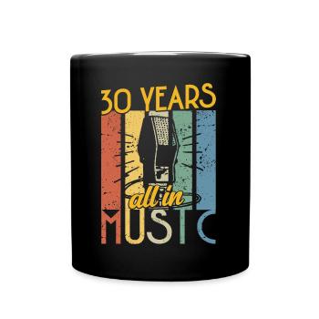 Vintage Musician 1994 30-jähriges Jubiläum - Tasse einfarbig - Schwarz - Vorne