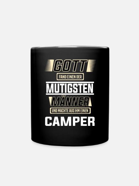 Camper einer der mutigsten Männer der Welt T-Shirt - Tasse einfarbig - Schwarz
