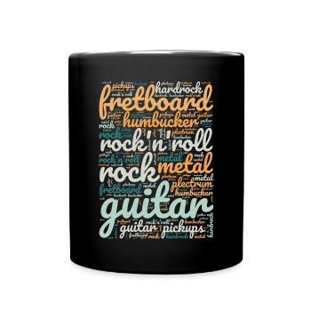 Conception du guitariste - Mug uni - noir - Devant