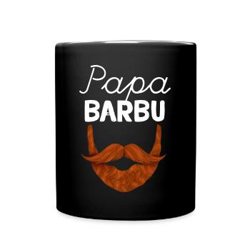 Papa Idée Cadeau Homme Barbe - Mug uni - noir - Devant